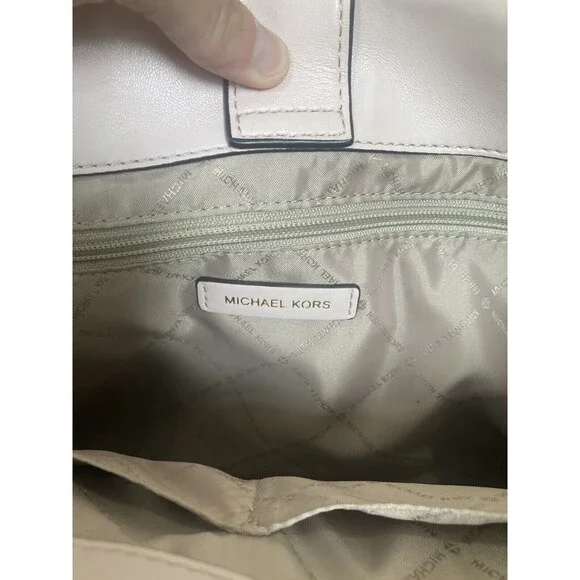 MICHAEL KORS Serena Large Shoulder Tote Blush Pink Gold Hardware With Wallet - Picture 15 of 16